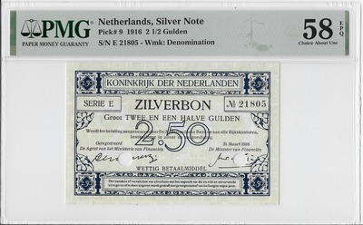 2,5 gulden 1916 Zilverbon